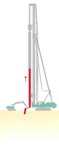 杭破断・回収イメージ